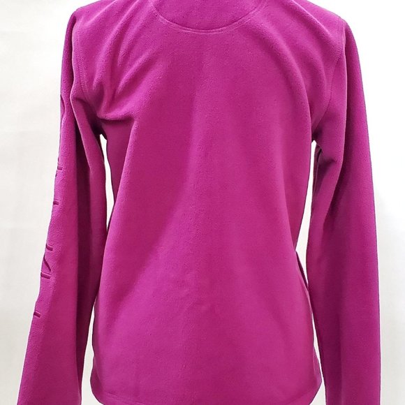 Calvin Klein Performance Fleece Jacket | Pink Coat with Thumbholes - Picture 3 of 4